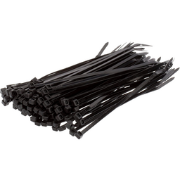 Seachoice Cable Ties, 8 In. Long, 50 Lbs. Max Load, UV Black, Pack of 100 thumbnail-0