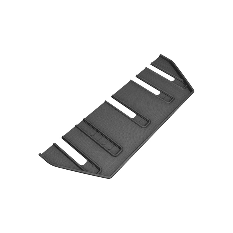 3D MAXpider 2017-2020 Tesla Model X Folding 7-Seats Kagu 3rd Row Floormats - Black
