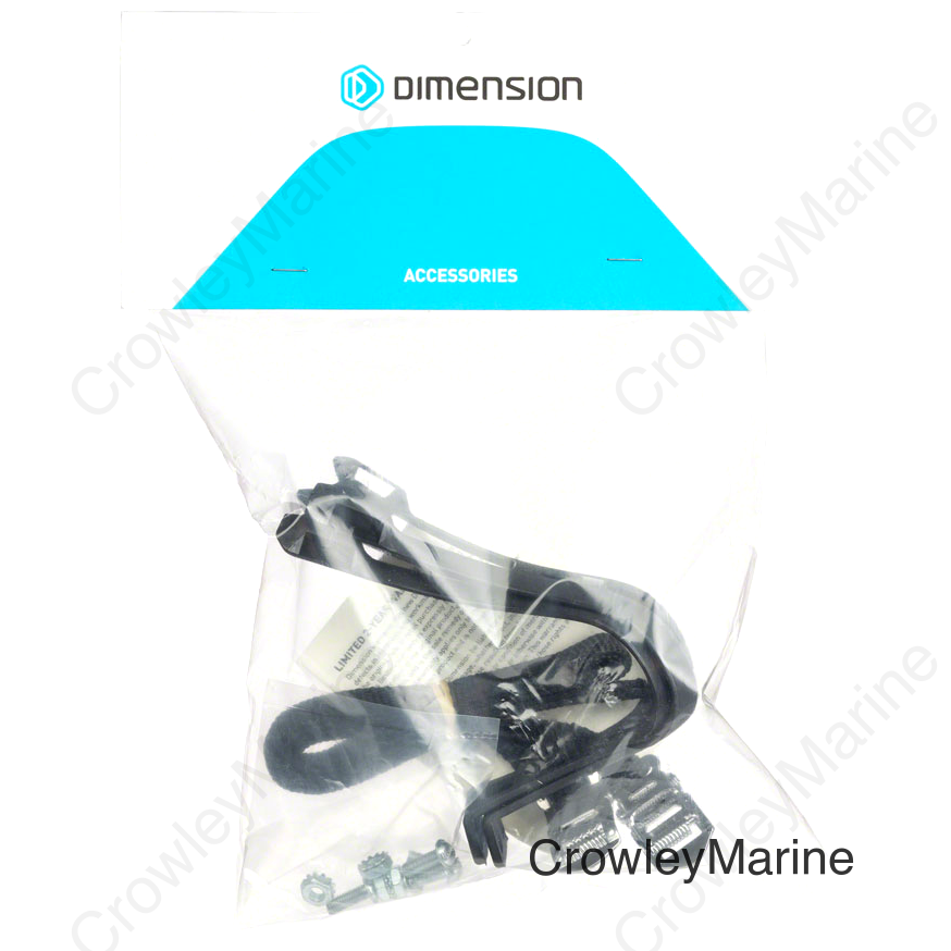 Dimension Toe Clip and Strap Set MD Black