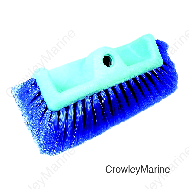 Seachoice 90473 Brush with Side Bristle, Size: 10", Extra Soft (Blue Poly)