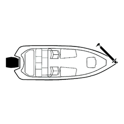 Carver 79003F02 Flex-Fit PRO™ Poly-Flex II Fish & Ski Boats I/0 or O/B, Black thumbnail-1