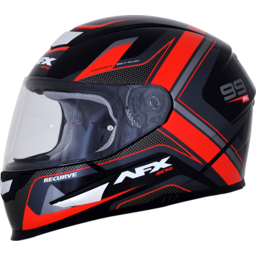 FX-99 Helmet - Recurve - Black/Red - Small thumbnail-5