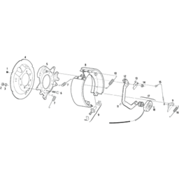 Backing Plate, Cast 12 1/4" Dexter Electric 7-Bolt (236513)