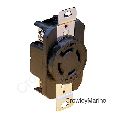 Marinco 4-Wire 12/24V Locking Charging/Trolling System Receptacle