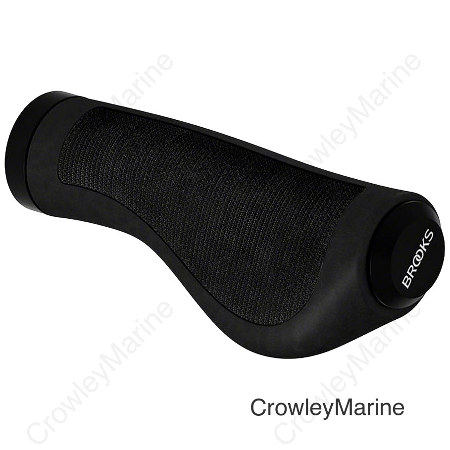 Brooks Ergonomic Rubber Grip - Black 130/130mm