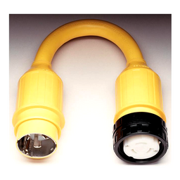 Marinco Standard Pigtail Adapter Dock Side Male 50A 125/250V Locking to Boat Side Female 50A 125V Locking With Sealing Collar System thumbnail-0