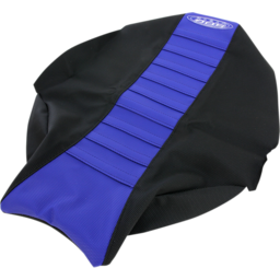 Pleated Seat Cover - Blue Top/Black Sides thumbnail-1