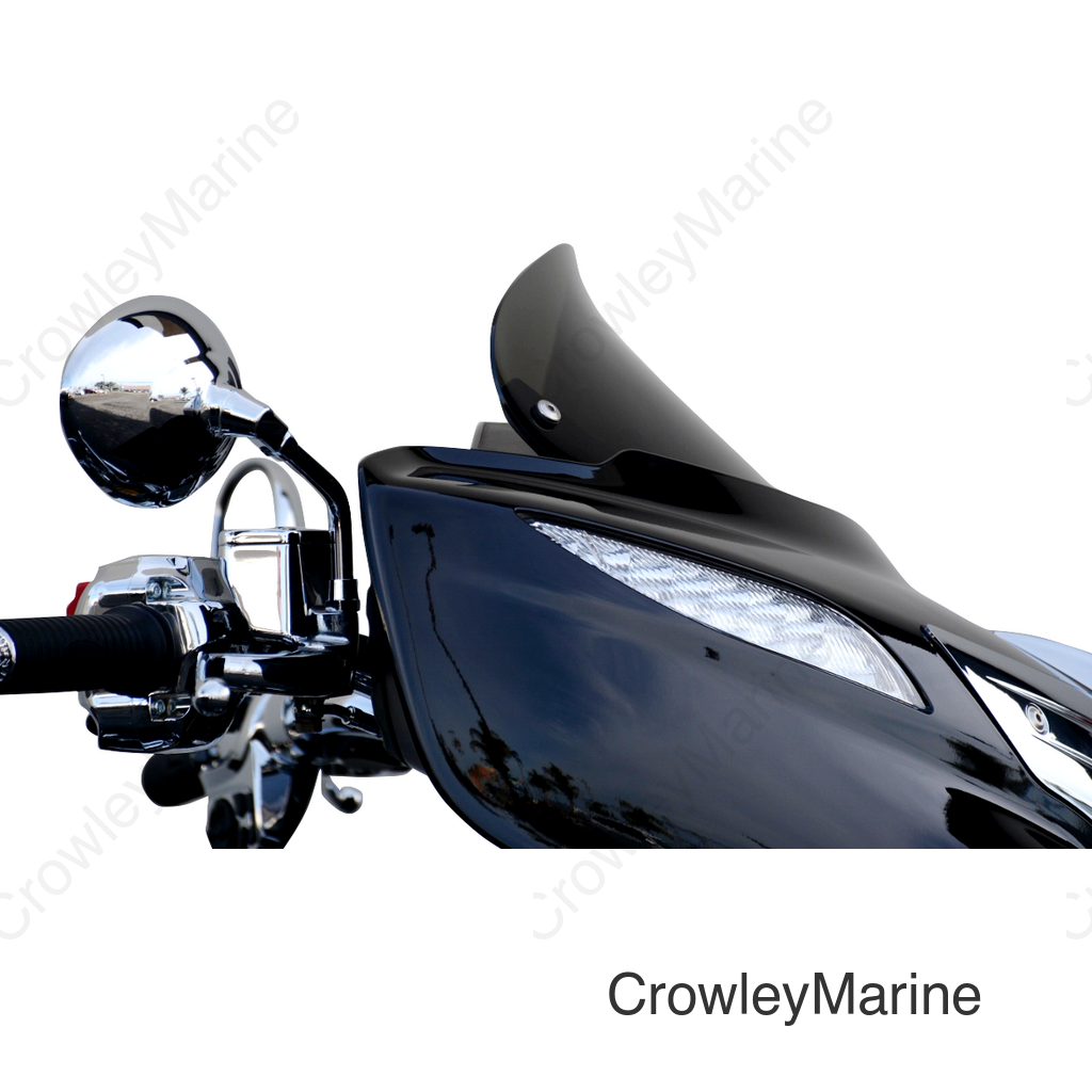 Windshield - Dark Smoke - 10" - Indian