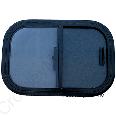 90 Degree Window, 12"x48" w/Screen, Radius Corner (368452)