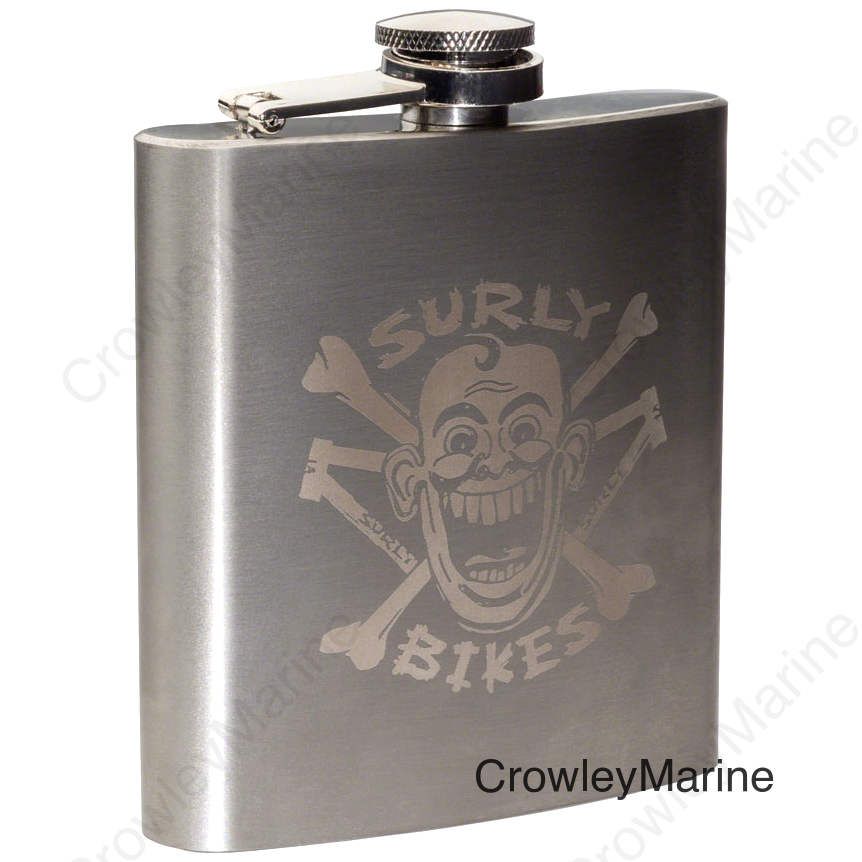 Surly Hip Flask 6oz Stainless