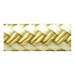 Seachoice Double Braid Nylon Rope Spool, 3/8 in. x 600 ft, Gold and White thumbnail-1