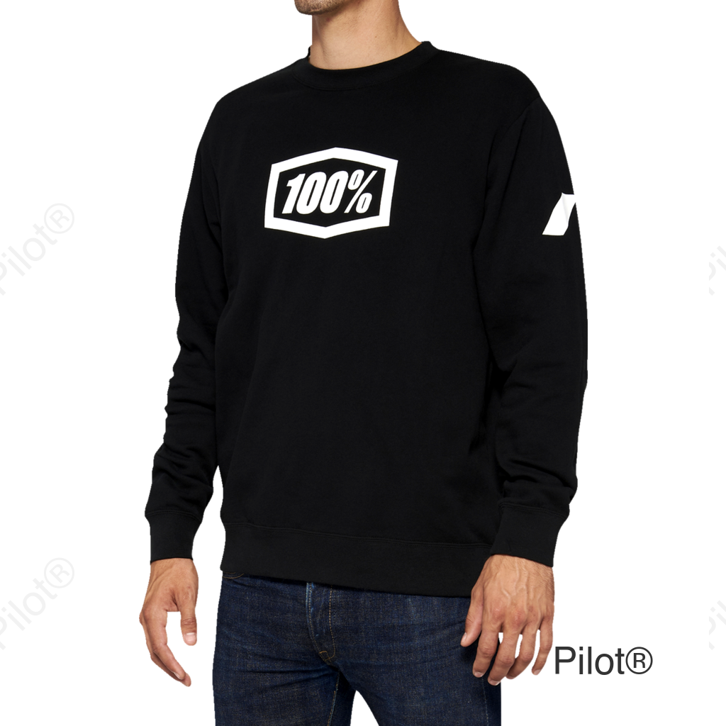 Icon Long-Sleeve Fleece Sweatshirt - Black - Small