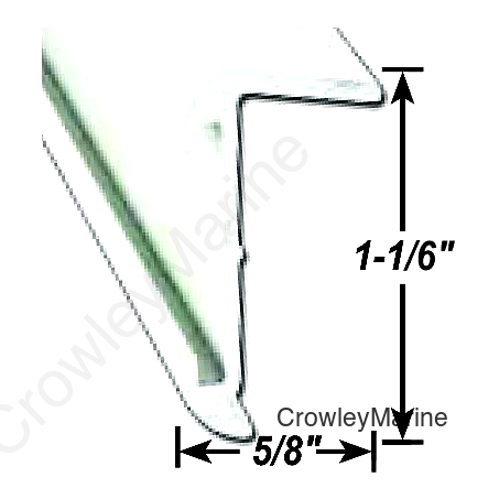 AP Products 021574028 Insert Roof Edge, 8' Black