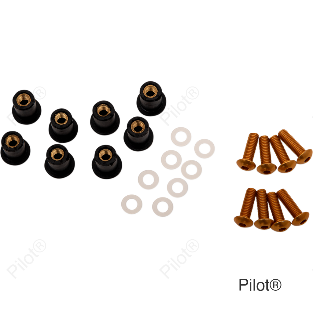 Windscreen Screw Kit - Yellow