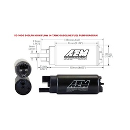 AEM 340LPH In Tank Fuel Pump Kit thumbnail-3