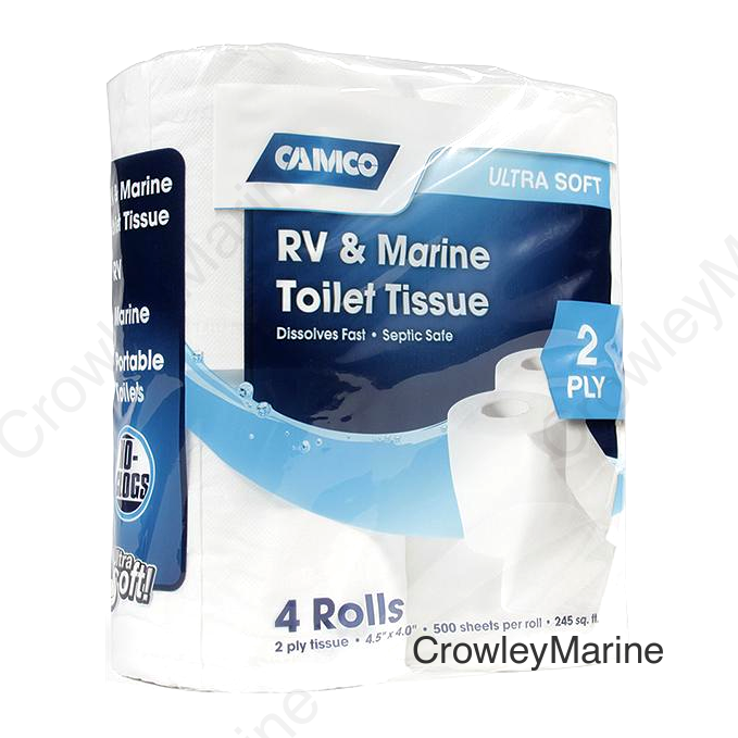 Camco 40274 Toilet Tissue-Toilet Paper 2 Ply 4/Pk 500 Sheets