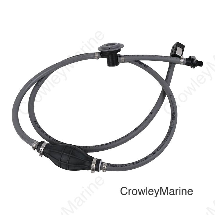 Attwood Fuel Line Hose Kit 3/8" x 6' With Fuel Demand Valve and Sprayless Connector For Mercury