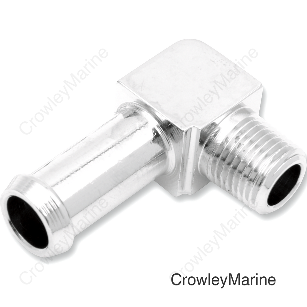 MALE 90' 3/8"-1/8"NPT CHR
