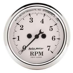Autometer 3 1/8 inch 7000rpm Old Tyme Tachometer thumbnail-2
