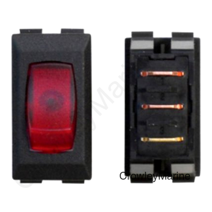 110V BLACK/RED LAMP
