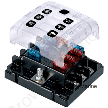 6-Gang ATC Fuse Holder, 6-Gang