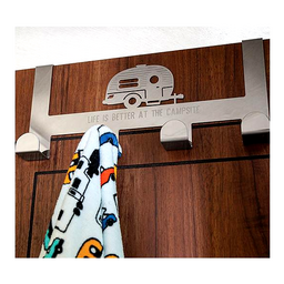 Camco 53388 4-Hook Over The Door Towel Hanger thumbnail-0