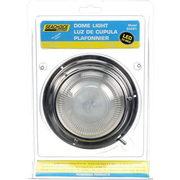 Seachoice LED Surface-Mount Dome Light, Bright White, Stainless Steel Flange, 4 in. Diameter thumbnail-2