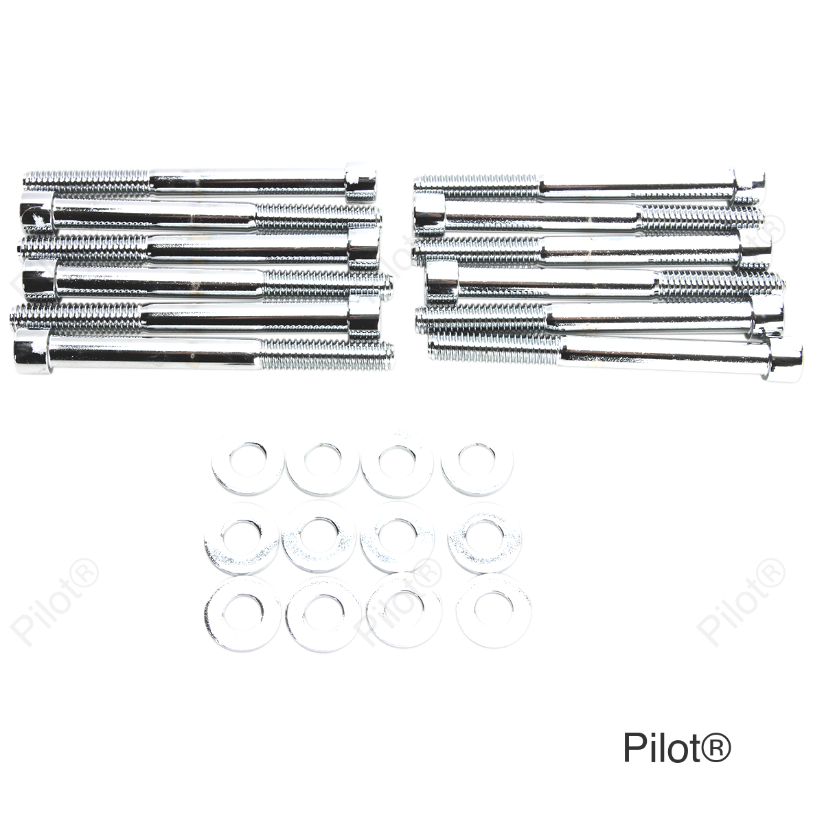 Bolt Kit - Motor Case - Socket-Head - Chrome - M8