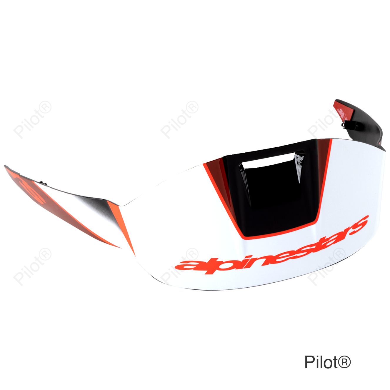 Supertech R10 Spoiler - Standard - Team - Black/Carbon Red/Gloss White