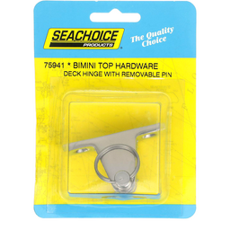 Seachoice Deck Hinge for Bimini Top, Removable Spring Loaded Pin, Stainess Steel thumbnail-5