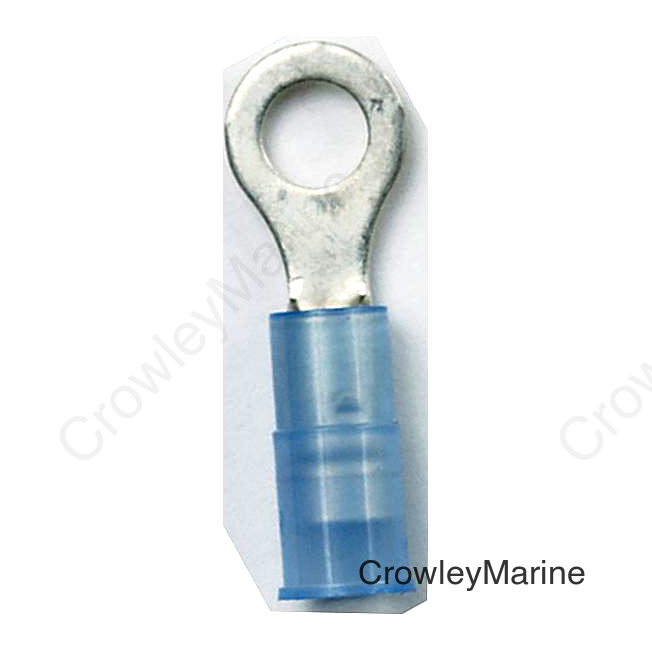 Ancor 210215 Marine Grade™ Nylon Insulated Ring Terminals, 5/16" Fastener, 16-14 Wire, Blue, 25/Pk