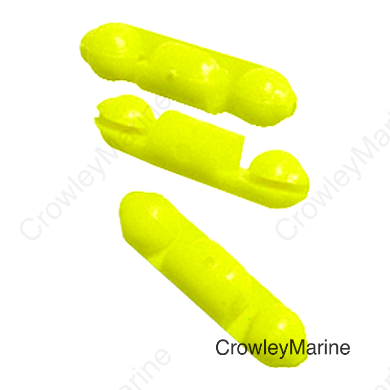 Scotty "S" Stopper Beads, Yellow, 6/pk