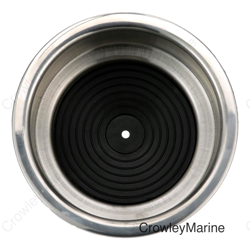 Seachoice Boat Drink Holder Recessed, Stainless Steel, 3-5/8 in. Inside Diameter