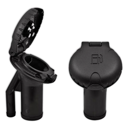 Attwood 99DFPVAB1S Angled Gas Deck Fill For Pressure Release Systems, Black Plastic Cap