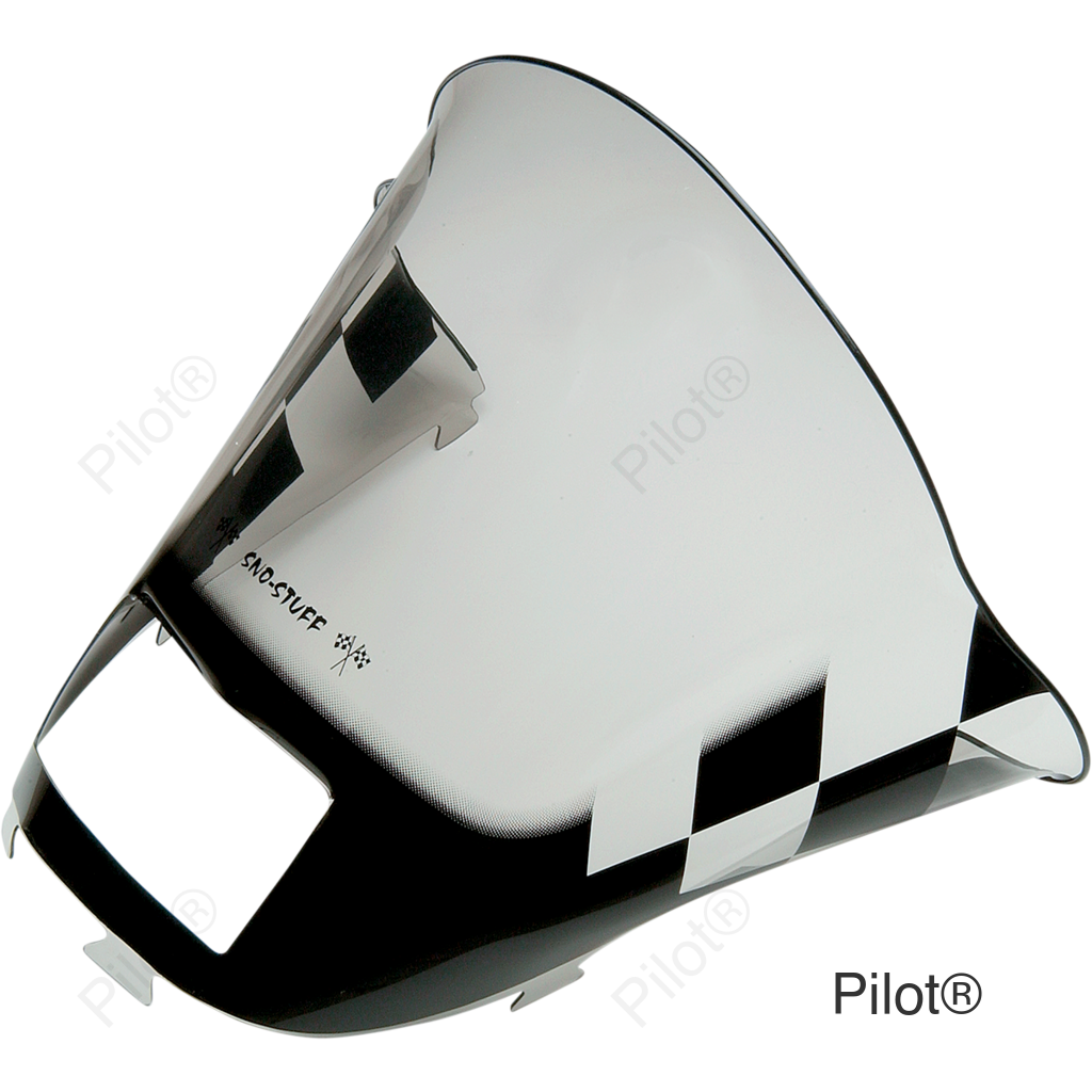 Windshield - Black/Smoke Checkered - Ski Doo