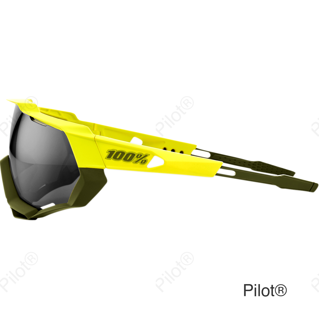 Speedtrap Sunglasses - Yellow - Black Mirror Lens