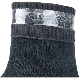 SealSkinz Mautby Waterproof Ankle Socks - Black/Gray X-Large