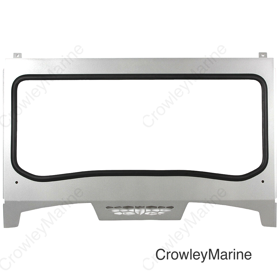 ASYLUM FRONT WINDSHIELD W/PCKT SPARKLE SILVER METALLIC