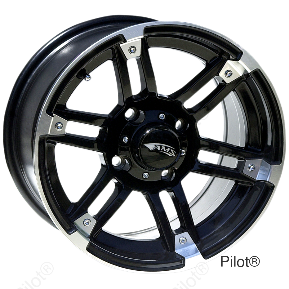 Wheel - Roll'n 104 - Front/Rear - Machined Black - 15x7 - 4/137 - 5+2