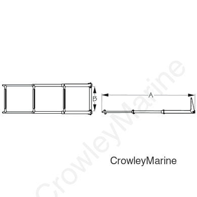 Stainless Steel TELESCOPIC 3-STEP LADDER (328213)