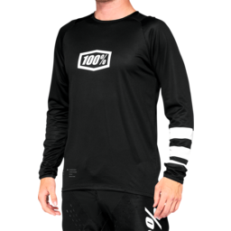 R-Core Long-Sleeve Jersey - Black/White - XL thumbnail-1