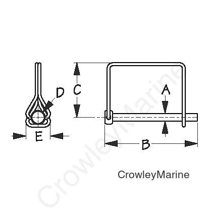 Galvanized Coupler Locking Pin