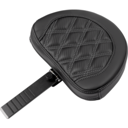 RoadSofa™ Seat - with Backrest - Carbon Fiber - Lattice Stitch - Gray Stitch - FLTR/FLHX '23-'24 thumbnail-4