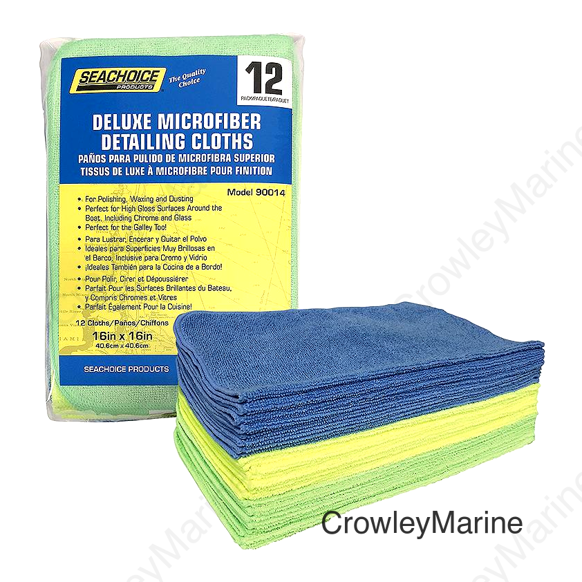 Seachoice 90037 Microfiber 14" x 14" Cloths Variety Pack, 50-pk. Bag