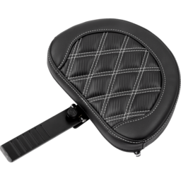 RoadSofa™ Seat - with Backrest - Carbon Fiber - Lattice Stitch - White Stitch - FLTR/FLHX '23-'24 thumbnail-5