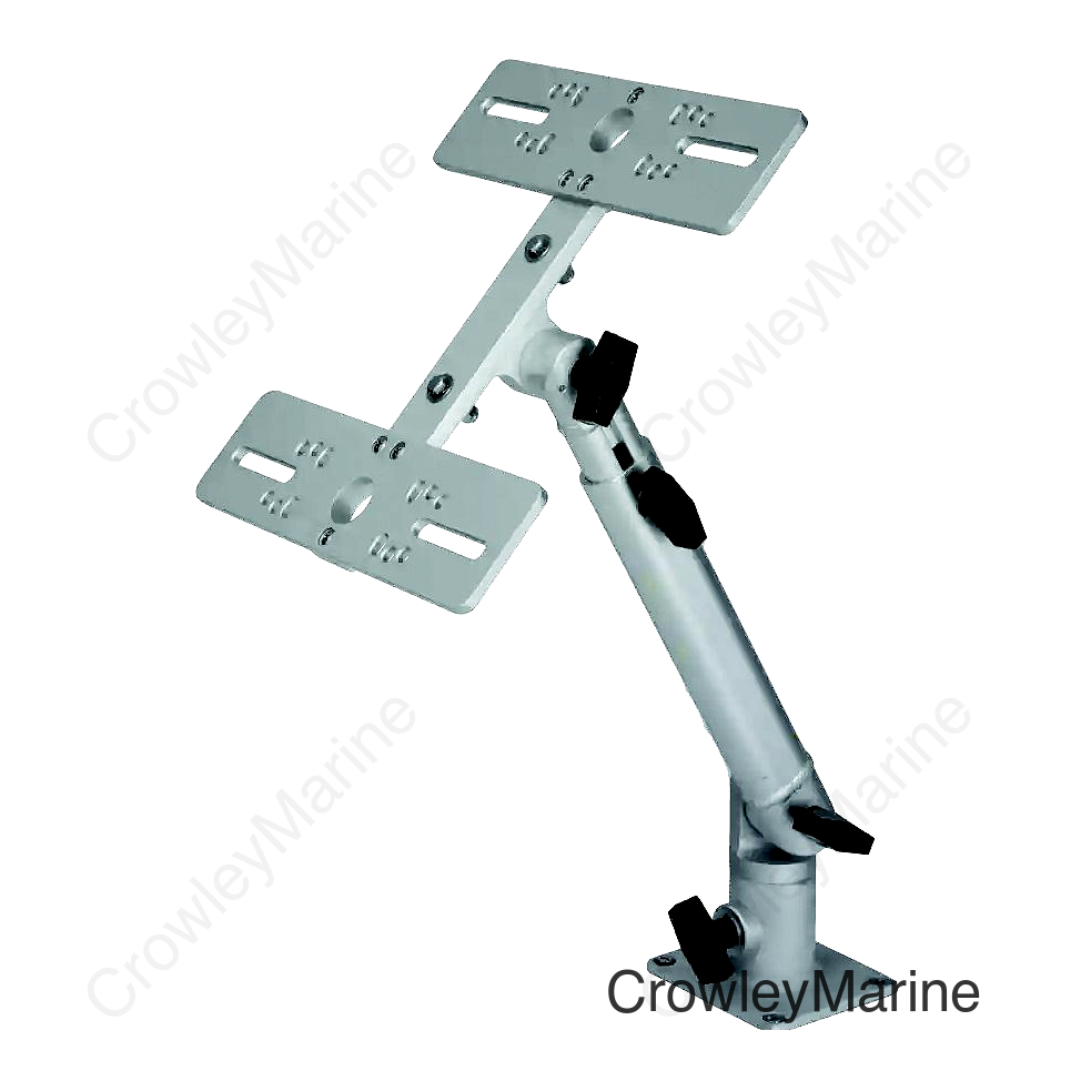 Millennium Outdoors MM00200 Double Monitor Mount – Silver