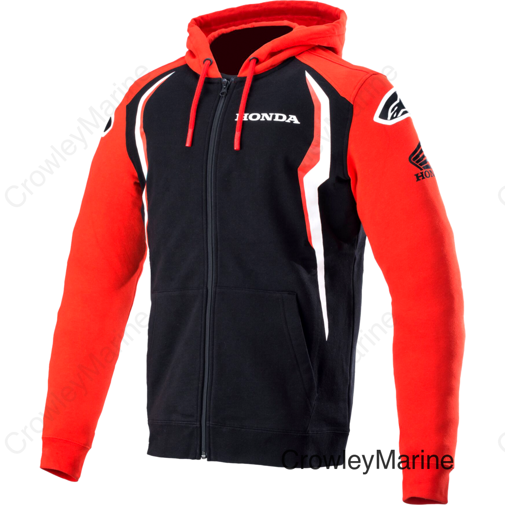 HONDA ZIP HOODIE RED/BLACK 3X