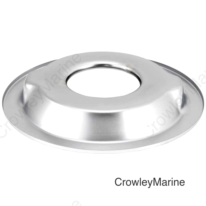 K&N Metal Base Plate 14in OD 5-1/8in Flange Chrome Finish