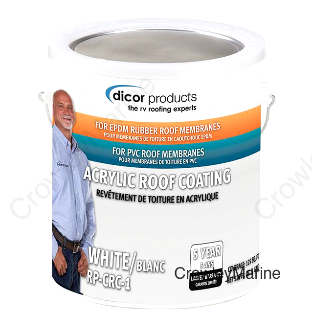 Dicor Rubber Roof Coating System-Part 2, White, Gal.