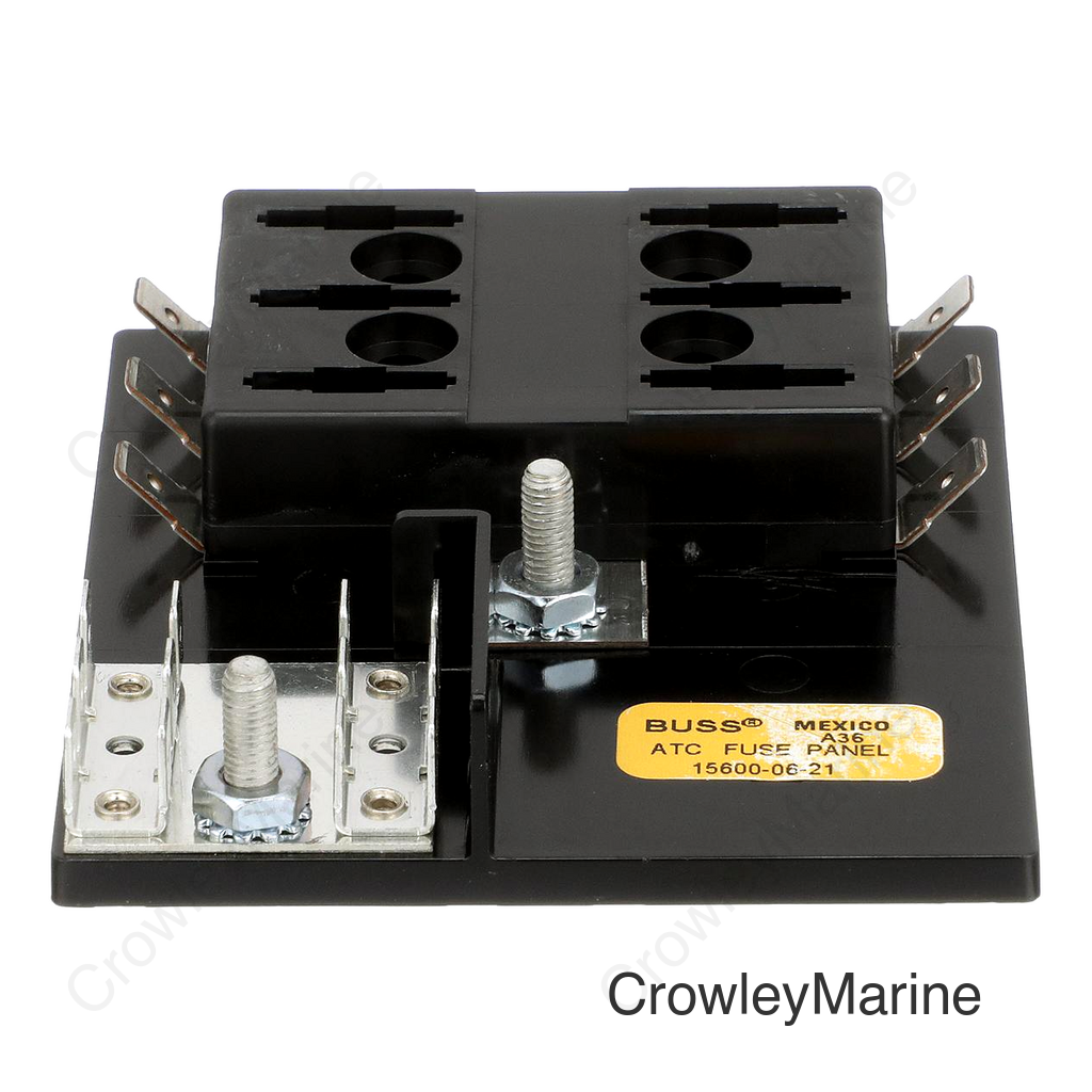Seachoice Fuse Block ATO/ATC, 6 Gang Ground Bar 12V